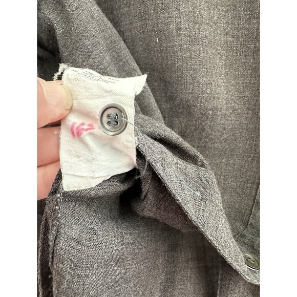 Vintage Armani Collezioni Womens 8 Shirt Wool Button Up Tailored Old Money RARE - Picture 10 of 16